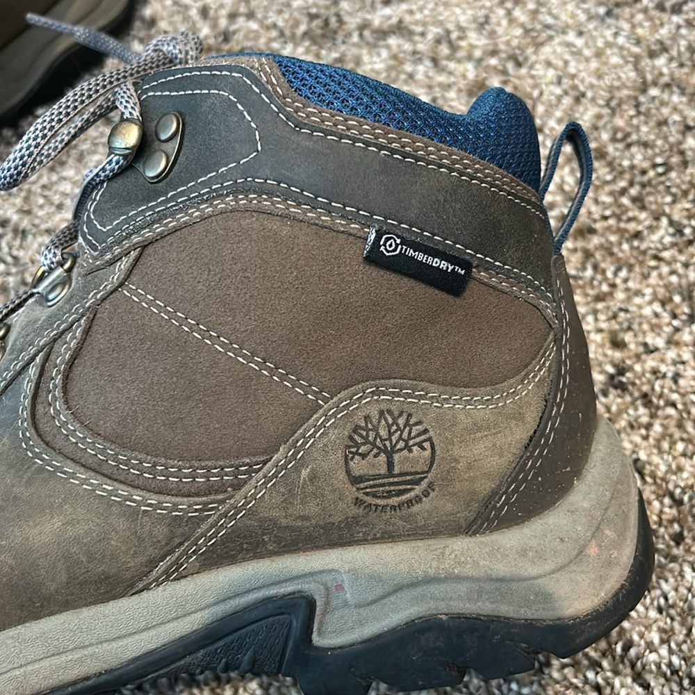 Timberland Women's Taupe and Blue Hiking Boot - Picture 13 of 14